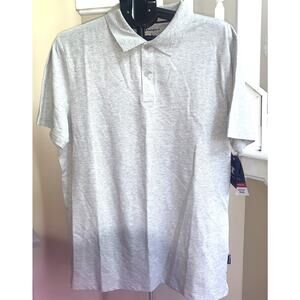 Champion Polo Shirt Short Sleeve Men's Gray Oxford Large
